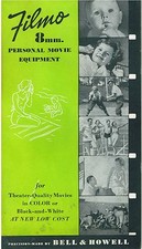 Vintage 1940s Bell Howell Filmo 8mm Movie Personal Equipment ad Brochure