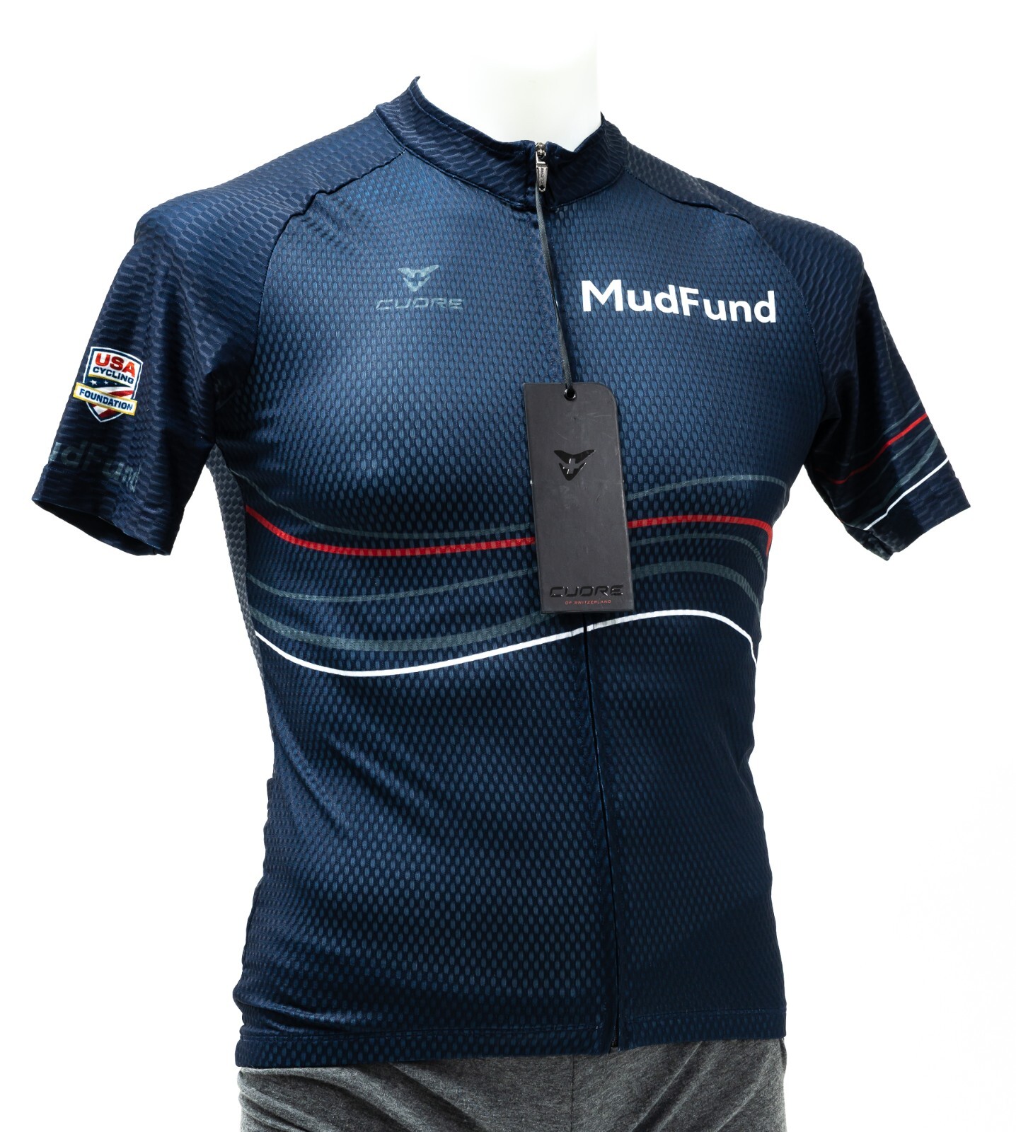 Cuore USA Велоспорт MudFund Майка с коротким рукавом мужская МАЛЕНЬКАЯ + гетра на шею MTB CX