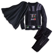 Disney Store Star Wars Darth Vader Costume Pajama Set Cape Boy Size 2 NWT NEW