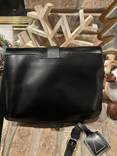 Kelsi Dagger Brooklyn Black Leather Flap Cross-body Shoulder Messenger Bag - Picture 3 of 12