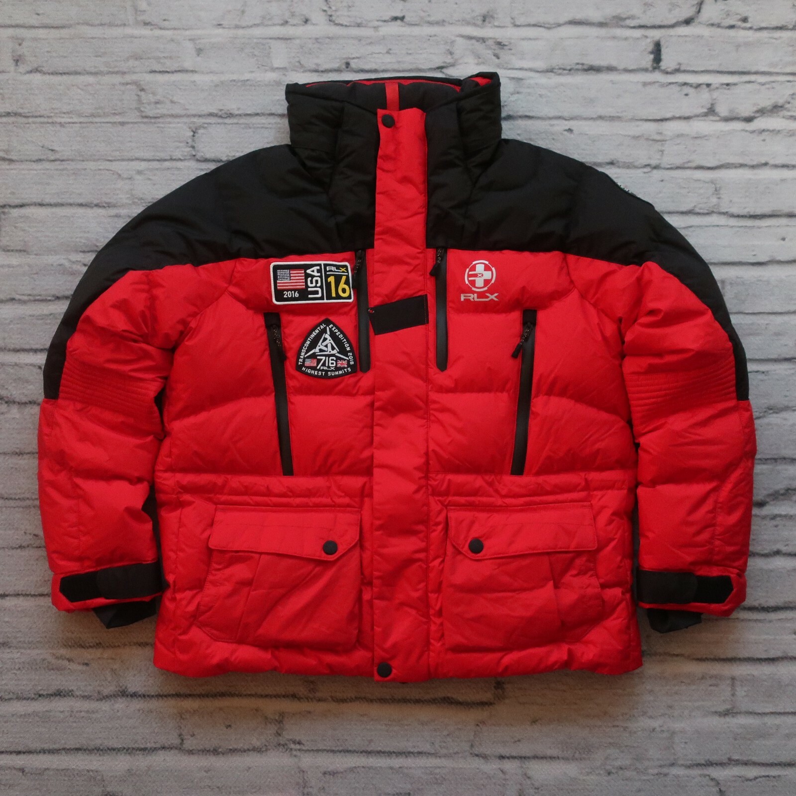 2016 RLX Ralph Lauren Expedition Puffer Down Jacket Size L 650 Coat Vtg