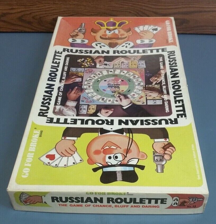 Russian Roulette Vintage 1975 Complete Board Game Great Condition