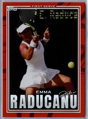 2022 Topps X Emma Raducanu Rising Ace Retrospective #3 Red Parallel 03/10