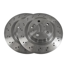 BREMSSCHEIBE SATZ HINTEN FÜR MERCEDES BENZ S-KLASSE W220 C215 C216 GELOCHT VAICO