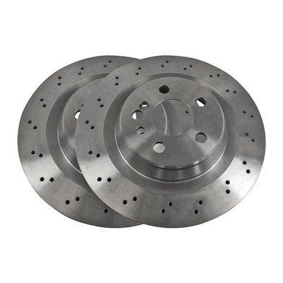 BREMSSCHEIBE SATZ HINTEN FÜR MERCEDES BENZ S-KLASSE W220 C215 C216 GELOCHT VAICO