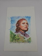Topps Galaxy 2018 - By The Lake Original Art By Angelina Benedetti plus 4 Drafts