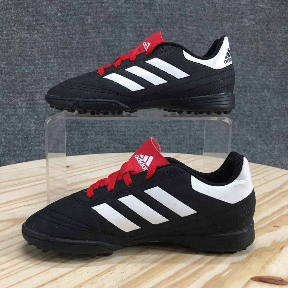 Adidas Kids 13K Black White Red Turf Soccer Shoes Cleats Low Top G26370 - Image 2 of 4