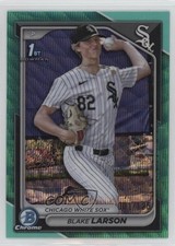 2024 Bowman Draft Chrome Aqua Wave Refractor 1/125 Blake Larson #BDC-85 8d2