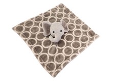HB Hudson Elephant Gray Plush w White Circles Baby Security Blanket Lovey