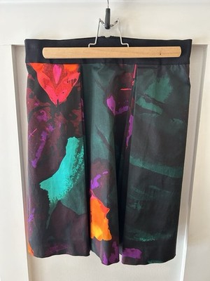Milly Of New York Katie Skirt Twilight Floral Sz 6 NWT $350