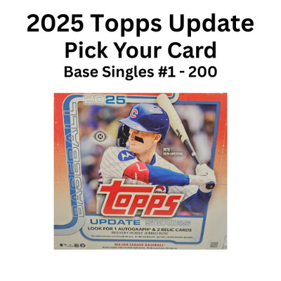 2025 Topps Update Baseball Singles Base Cards - Pick Your Card - #1 -199