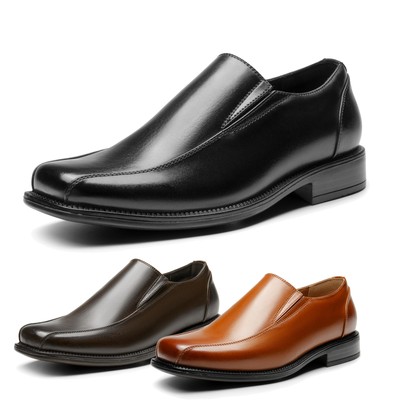 Bruno Marc Men's Slip on Dress Loafers Formal Shoes Square Toe Breathable Shoes
