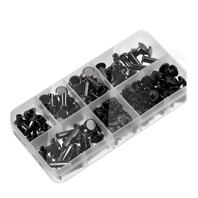 90 Sets Chicago-Schrauben-Set, 6 Größen Schraubnieten, Metall-Chicago-Bindu8177