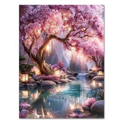 Square Drill Diamond Painting Tree of Life  5D Full Square Diamond Art Kits f...
