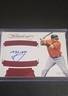 2017 Panini Flawless - Memorable Marks Manny Machado #MM-MM Ruby 12/15 (AU)