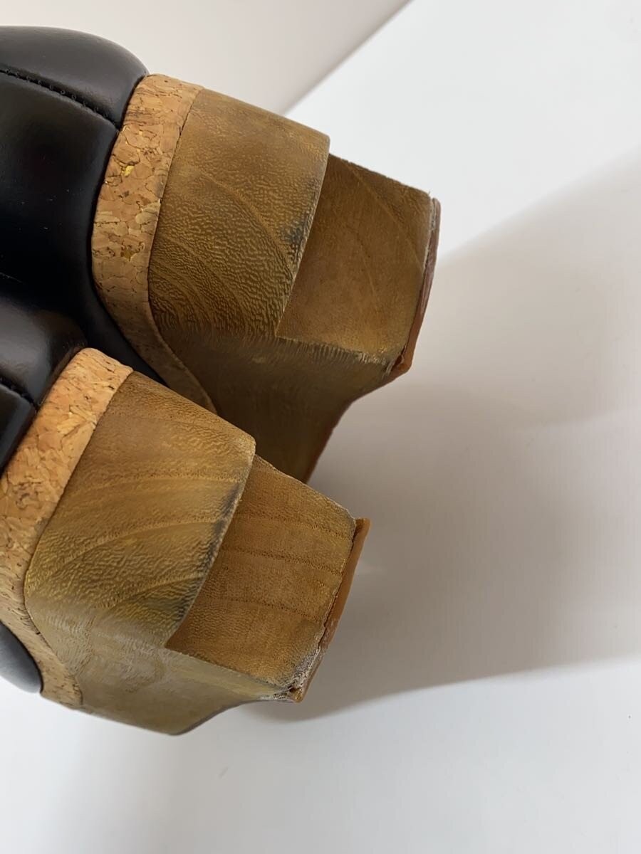 Ameri Wood Platform Pumps Blk KMA78 - image 7