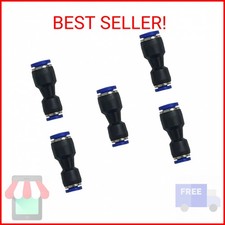 zjxed 1/4" OD x 1/8" OD Pneumatic quick Connector Push to Connect fittings Strai