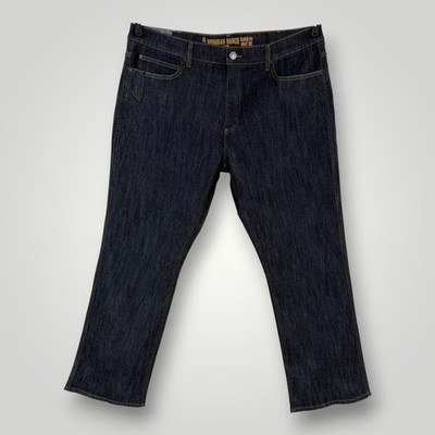 Redhead Ranch Jeans Mens 44x33 Blue Ranch Fit Boot Cut Stretch Denim Dark Wash