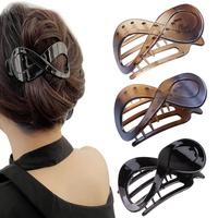 Kavya 3 Pcs Haarspangen Damen Schildpatt Haarklammer Groß, Rutschfest Haarklamme