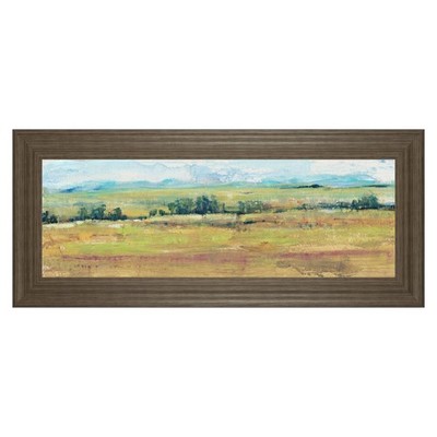 Classy Living Distant Treeline Wall Art 42''x18'', Tranquil Ash Frame - 1735