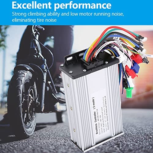 Tbest Brushless Motor Controller,12Tube Dual Mode Rectangula 48V 60V 64V 72V