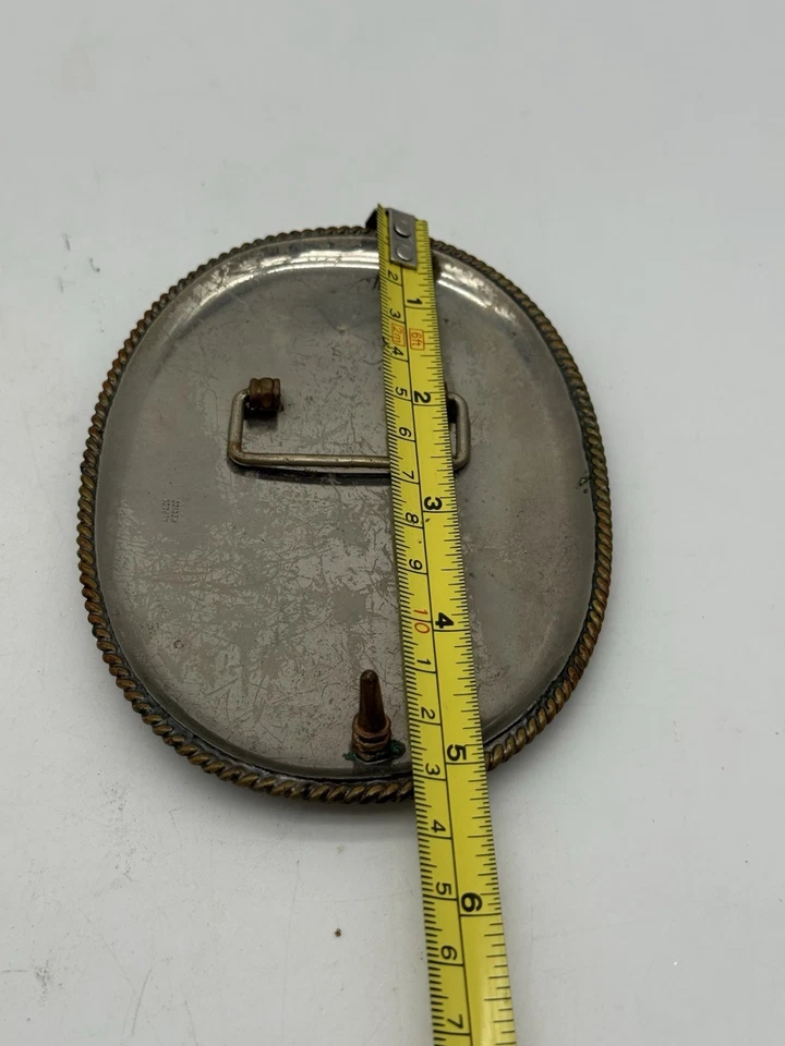 Alpaca Roping Rodeo Cowboy Western Trophy Cowboy Western Vtg Belt Buckle - Image 4 of 4