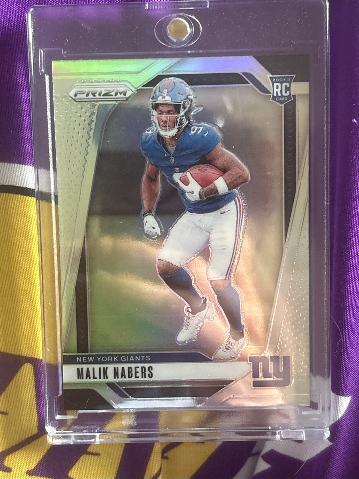 2024 Panini Prizm - Rookies Malik Nabers #370 Silver Prizm (RC)