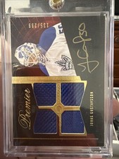 2009-10 O-Pee-Chee Premier Autographed Quad RC Memorabilia Jonas Gustavsson /299