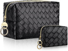 Grande Trousse Trucchi Donna 22,5 * 10,5 * 14Cm E Mini Borsa Porta Truccho per C