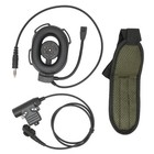 Black Motorcycle Unilateral Headset U94 PTT Military Heavy Duty Headset For