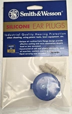 Vintage Smith & Wesson REUSABLE Noise Reduction Shooting EAR PLUGS NRR 26 NOS