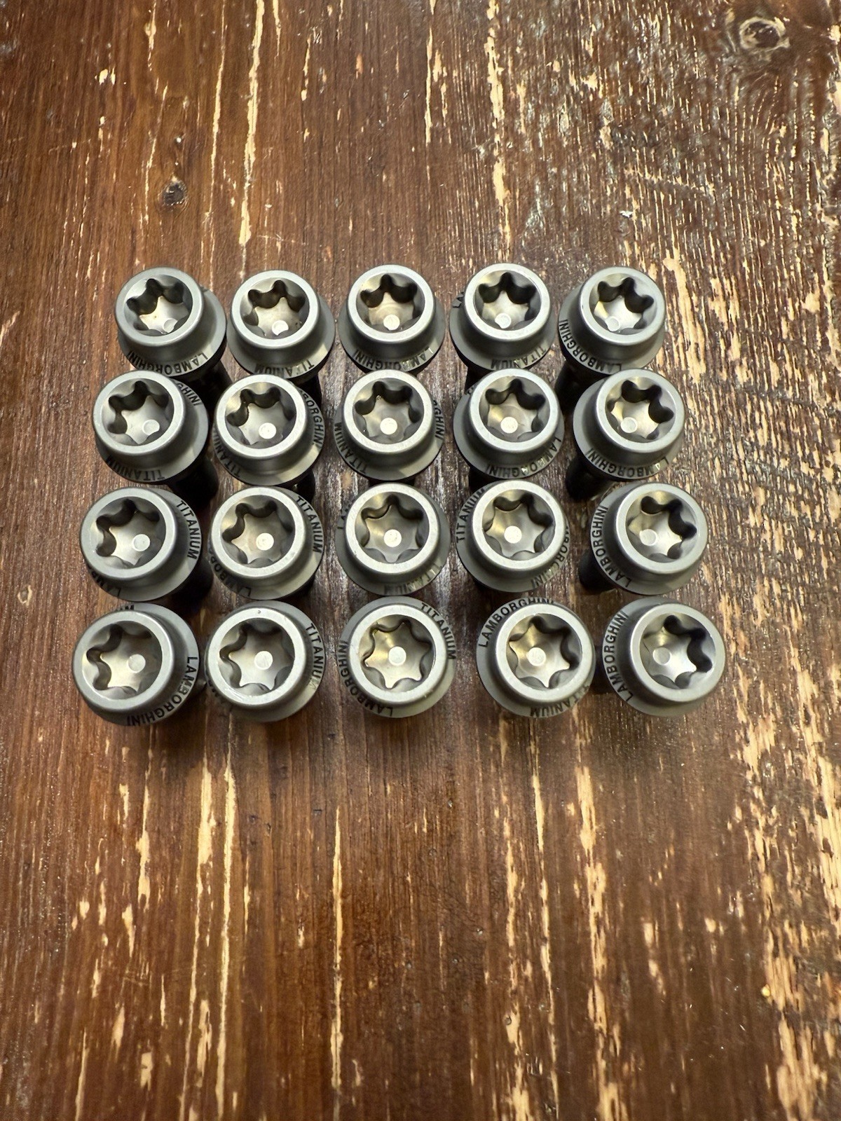 OEM Lamborghini Titanium Lug Bolts (20) Huracan, Gallardo, Urus