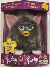 1999 "FRESH NEW LOOK" RARE FURBY Owl Grey w/BLUE Eyes 70-800 - NEW/SEALED