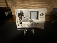 2007 Topps Johnnie Lee Higgins #278 Rookie Event Worn Patch On Card Auto. rookie card picture