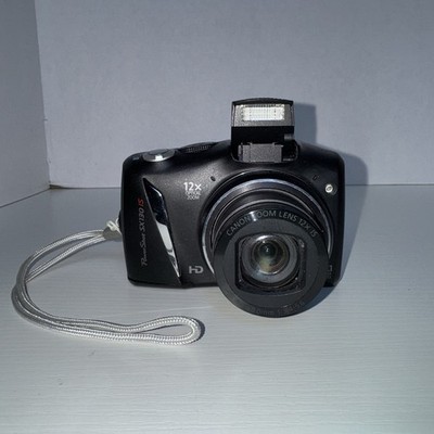 Canon PowerShot SX130 IS 12.1 MP Digital Camera + 16 GB SD Card Tested Works