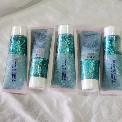 Glitter Teal Face Body Hair Party 50 ml 5qty lot New exp 2028 1023