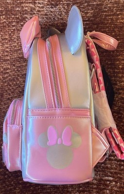 Loungefly Disney Platinum Pink Polka Dot Minnie Mouse Mini  display picture 2
