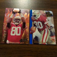 Jerry Rice 49ERS 1992 Action Packed ALL-MADDEN TEAM #43 & 1994 CATCHING FIRE R1