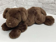 Vintage Gund Chocolate Labrador Lab Dog Plush Brown Stuffed Animal 16” Lovey