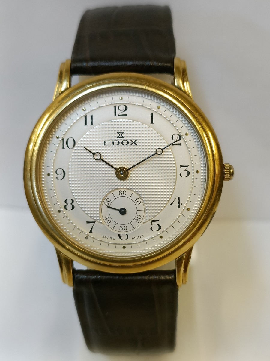 EDOX SUB SECONDS QUARTZ WHITE DIAL 23050 SWISS UNISEX ADULT