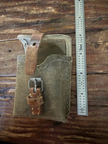 WWII British Commonwealth Canvas Web Gear Utility Ammunition Pouch (?)