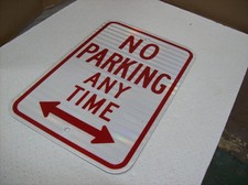 5 Used Authentic Street Sign - NO PARKING ANYTIME