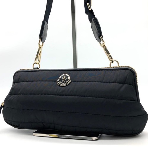 Moncler Eriane Nylon Crossbody Bag 2Way Minimalist Used Authentic