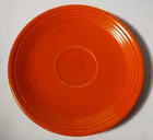 1936 Vintage RED ORANGE FIESTA PLATE RADIOACTIVE RED ORANGE GLAZE PLATE SAUCER