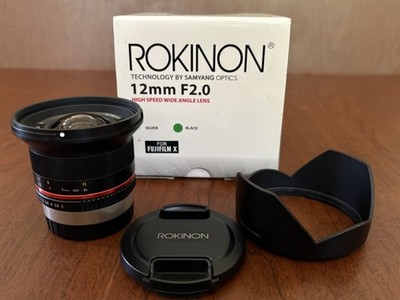 Rokinon 12mm F 2.0 High Speed Wide Angle Lens for Fuji X Mount