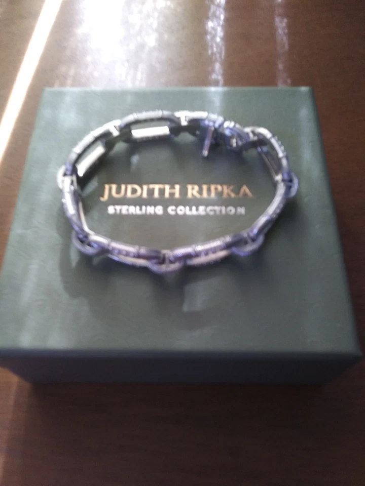 Pulsera Judith Ripka con piedras de acento de circonita cúbica de 7 1/2 pulgadas de largo Foto 4 de 4