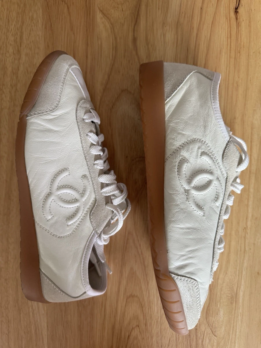 CHANEL White Solid Athletic Shoes for Women for sale | eBay