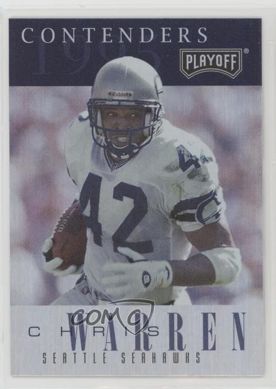 1995 Playoff Contenders Chris Warren #41 07ke