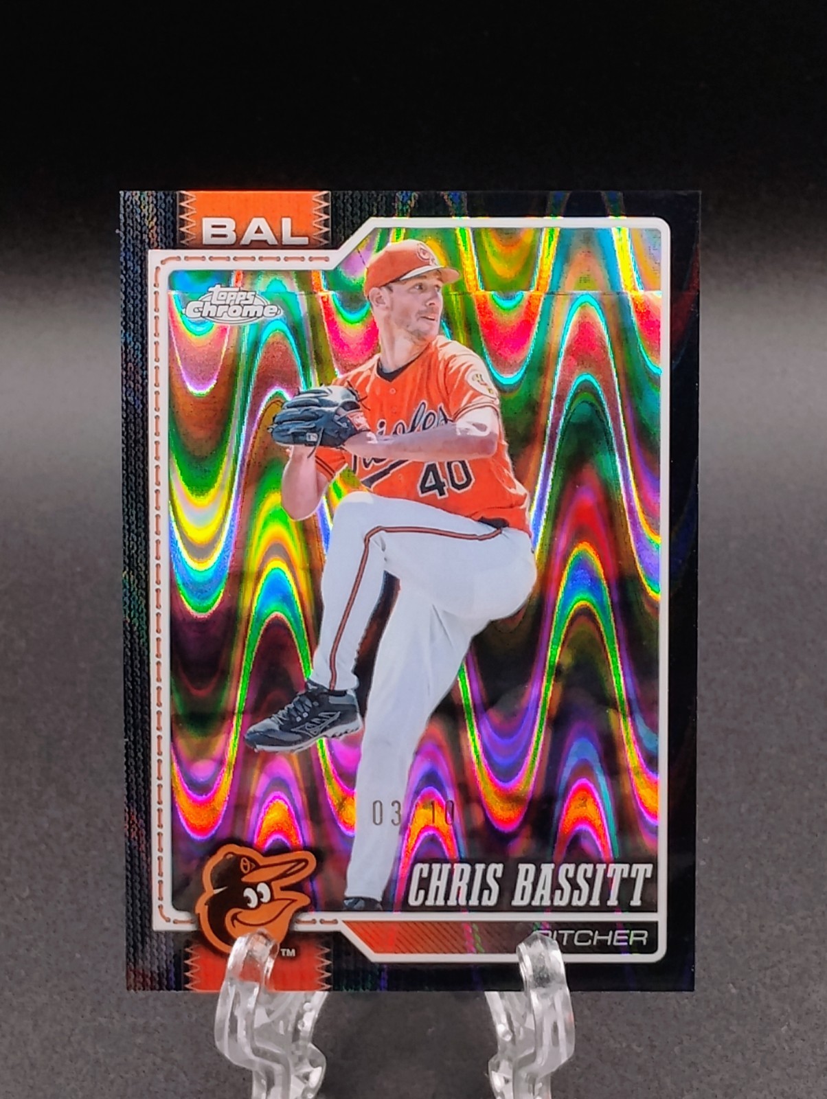 2026 Topps Chrome #42 Chris Bassitt Black Ray Wave Refractor /10