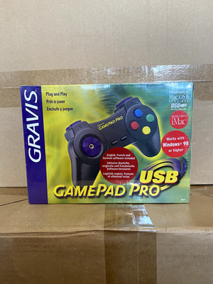 Vintage Gravis GamePad Pro USB PC Mac Controller Boxed Model 42111 Retro Gaming